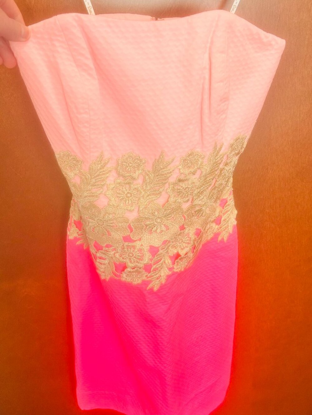 NWT Lilly Pulitzer Kade Strapless Dress - Pink Tropics - Size 00 - Picture 3 of 4